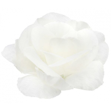 Róża główka 12 szt 4 cm White
